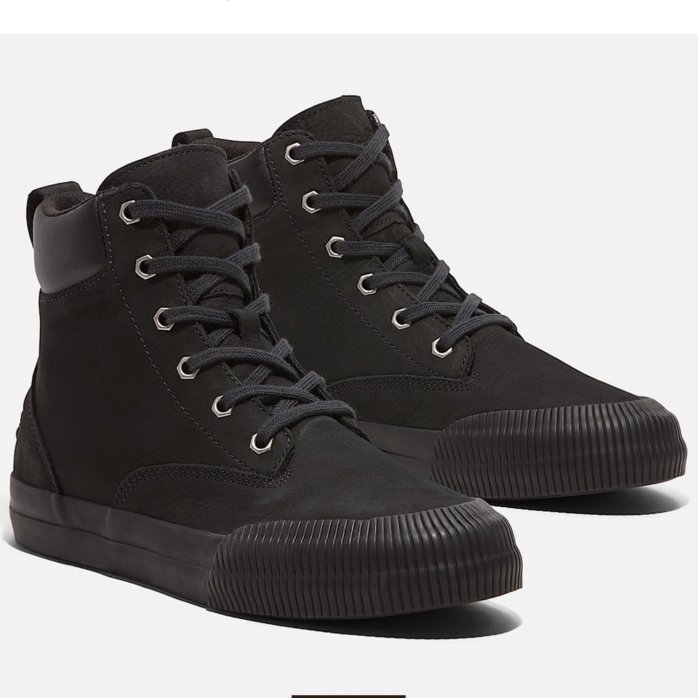 NIB Timberland Skyla Boot - Black Suede High-Top Sneakers W7